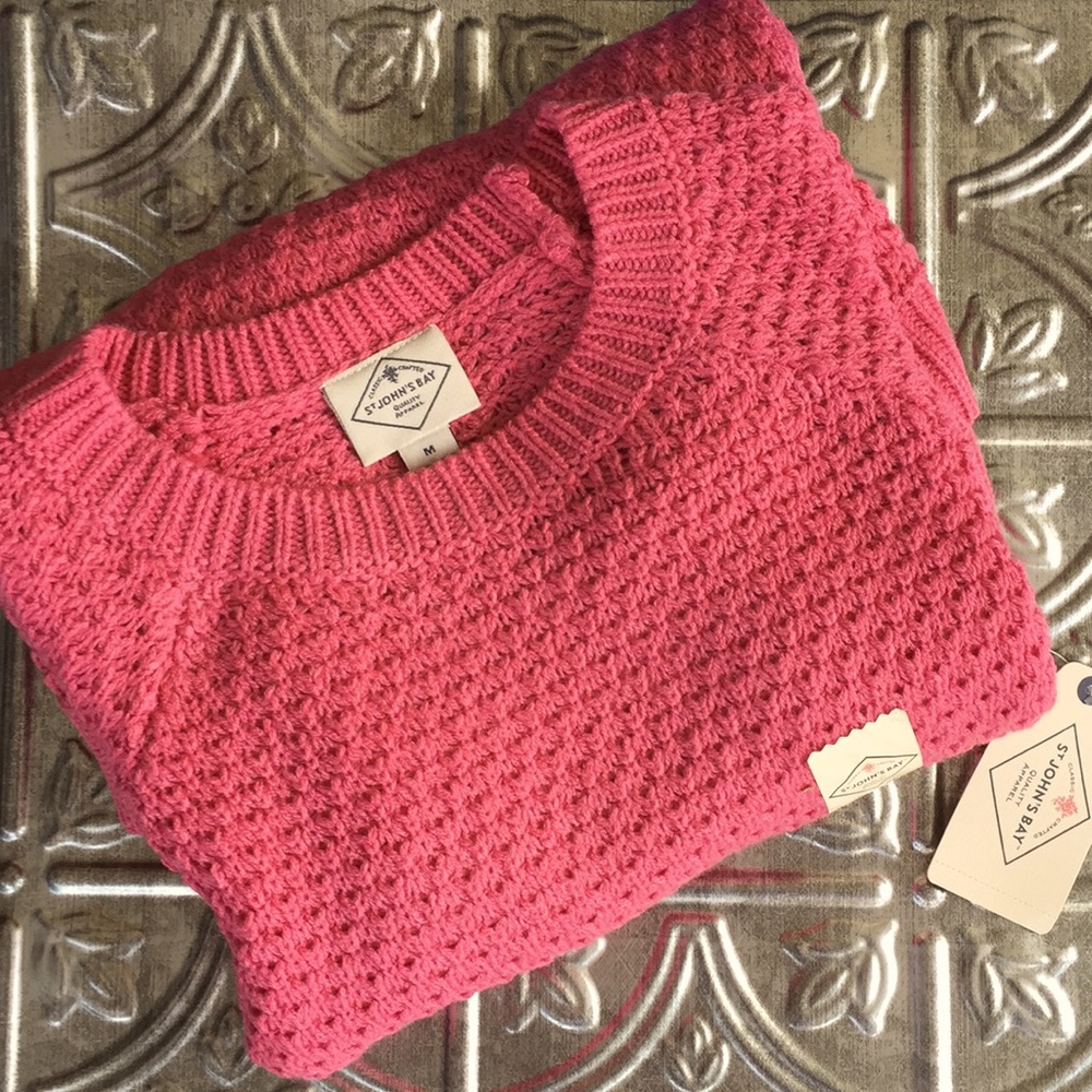 Pink Crew Neck Sweater